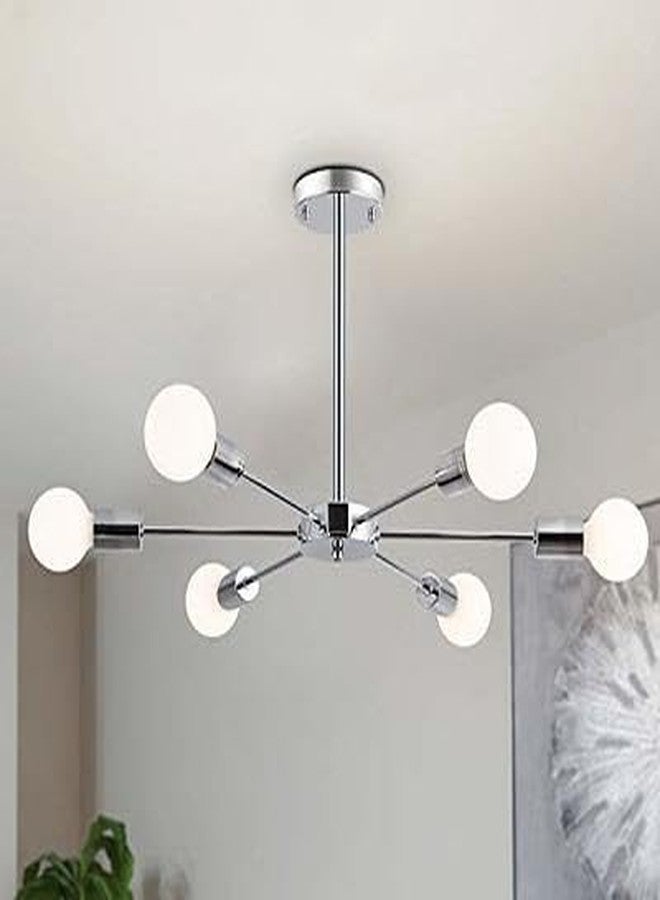 GAUVIK 245/6 Light Chandelier Nordic Living Room Modern Dining Room Bedroom Creative Lights Silver Deco Lighting - Image 2